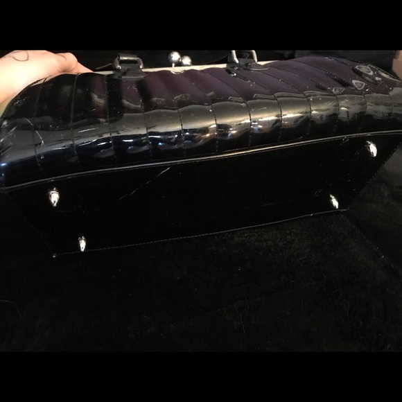 Lux De Ville Black and Green Glitter Purse - Picture 5 of 6